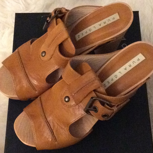 NEW ✨ PURA LOPEZ 👠 sandal mule Nude - Picture 3 of 7